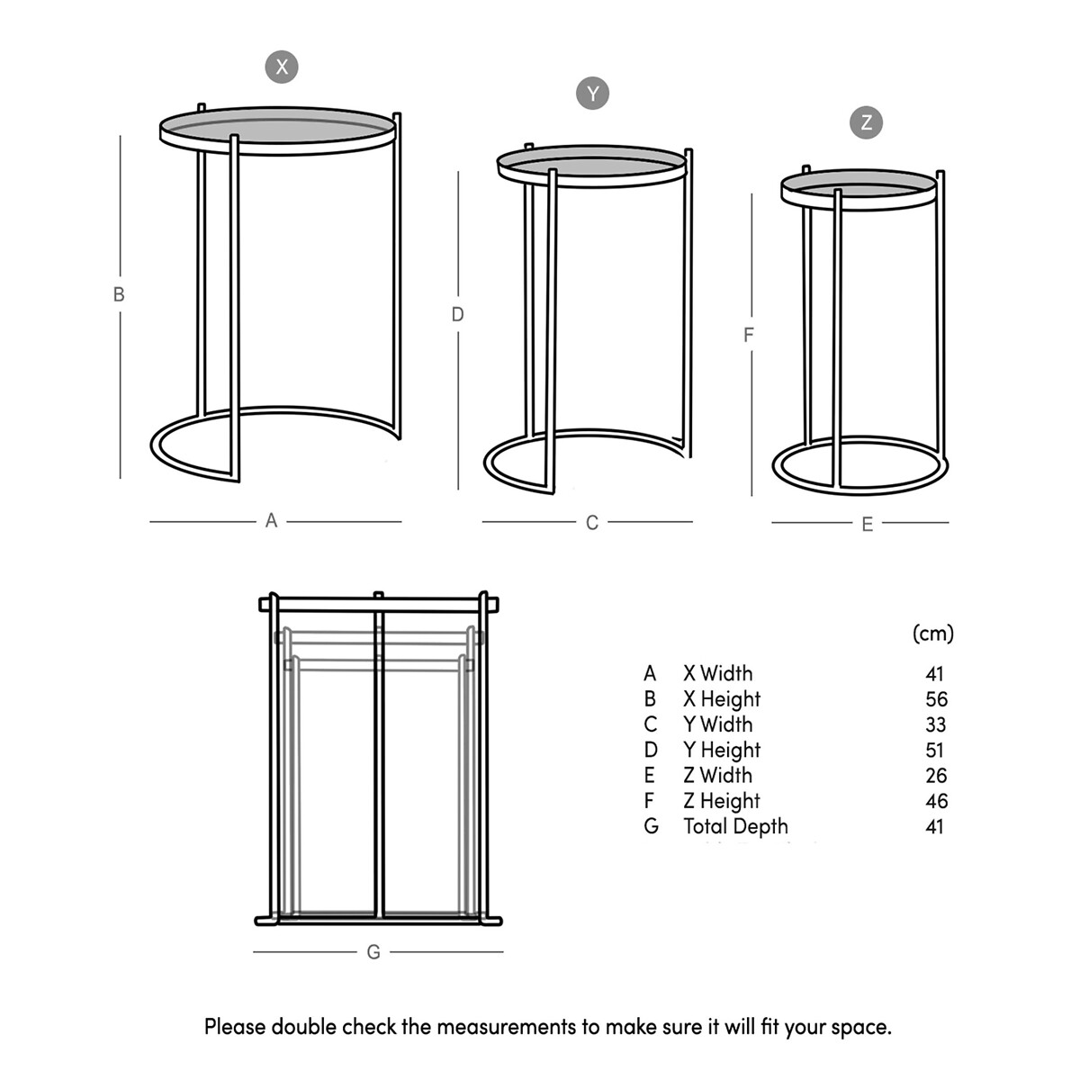 Cassel Metal Side Table white marble, SWOON