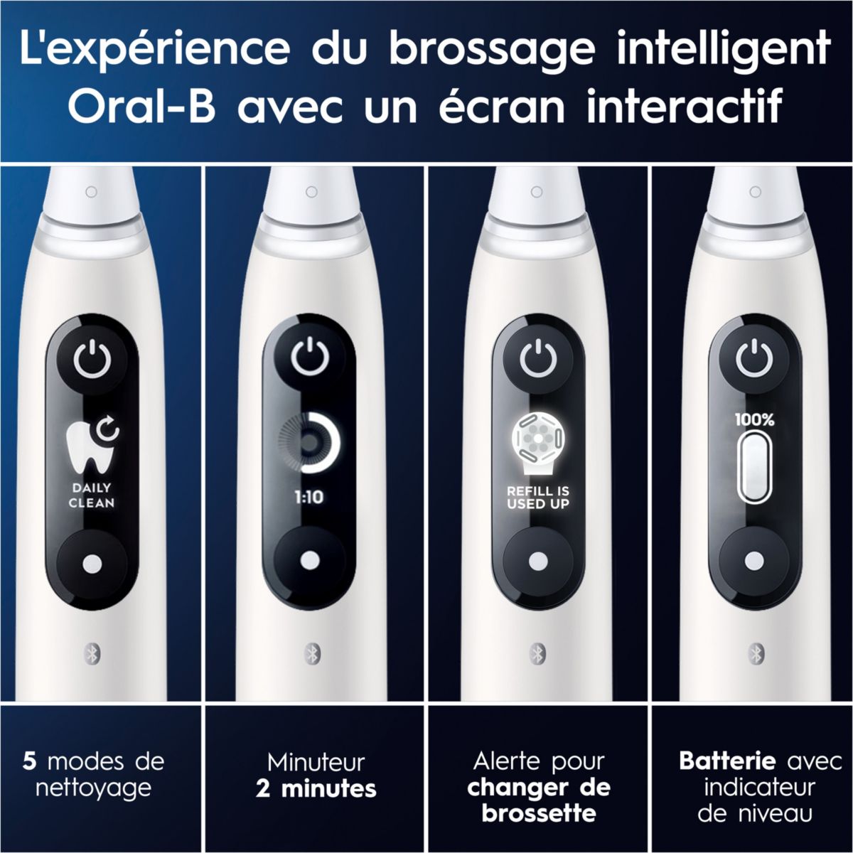 Brosse à dents électrique IO6s Series White blanc, ORAL B