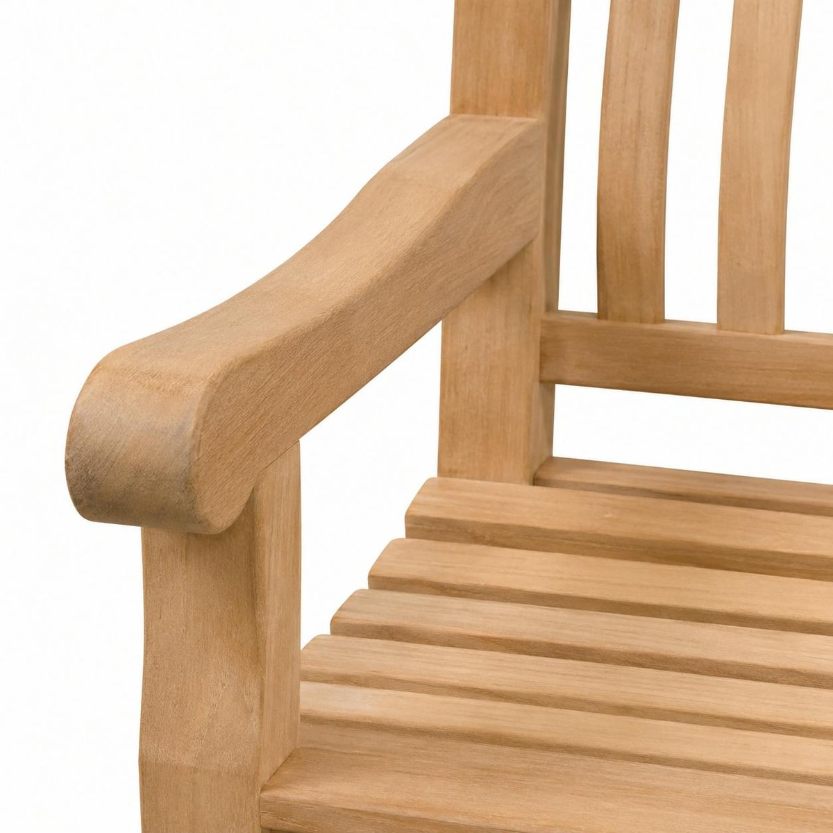 Banc de jardin en bois de teck 250 cm LORCA bois naturel, PIER IMPORT