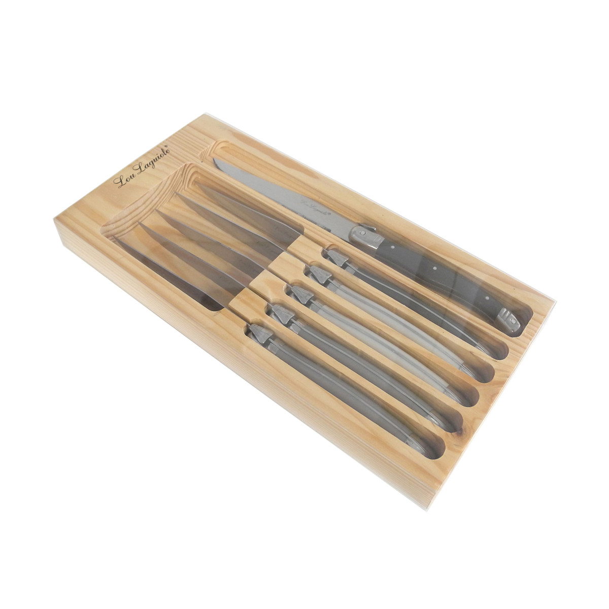 Coffret 6 couteaux steak - TRADITION multicolore, LOU LAGUIOLE