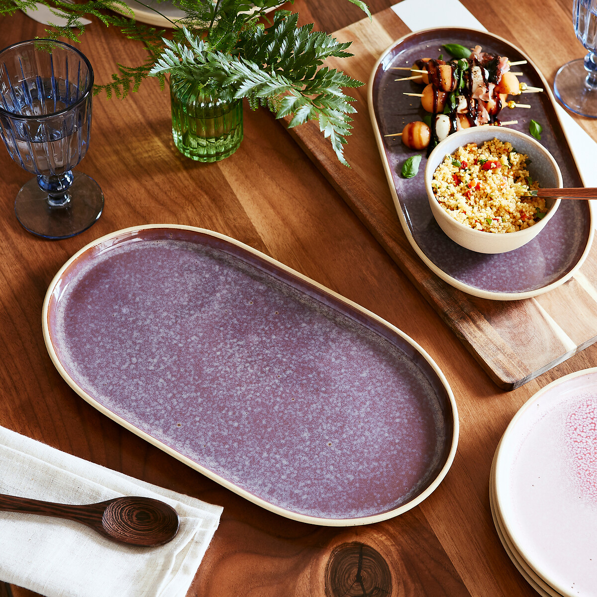 Minerals Large Oval Platter purple, PORTMEIRION