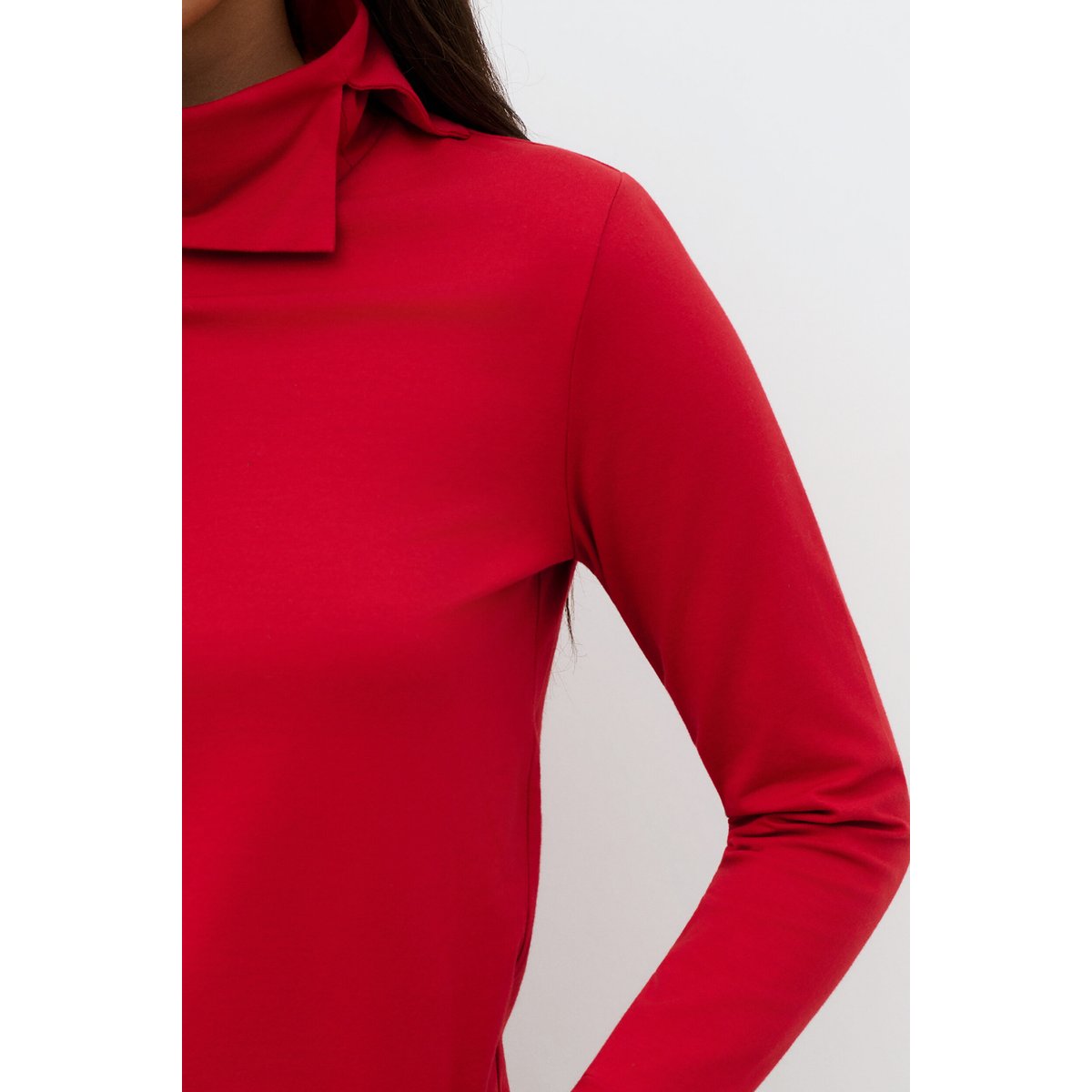 T-shirt droit col roulé TVADIM rouge, CAROLL