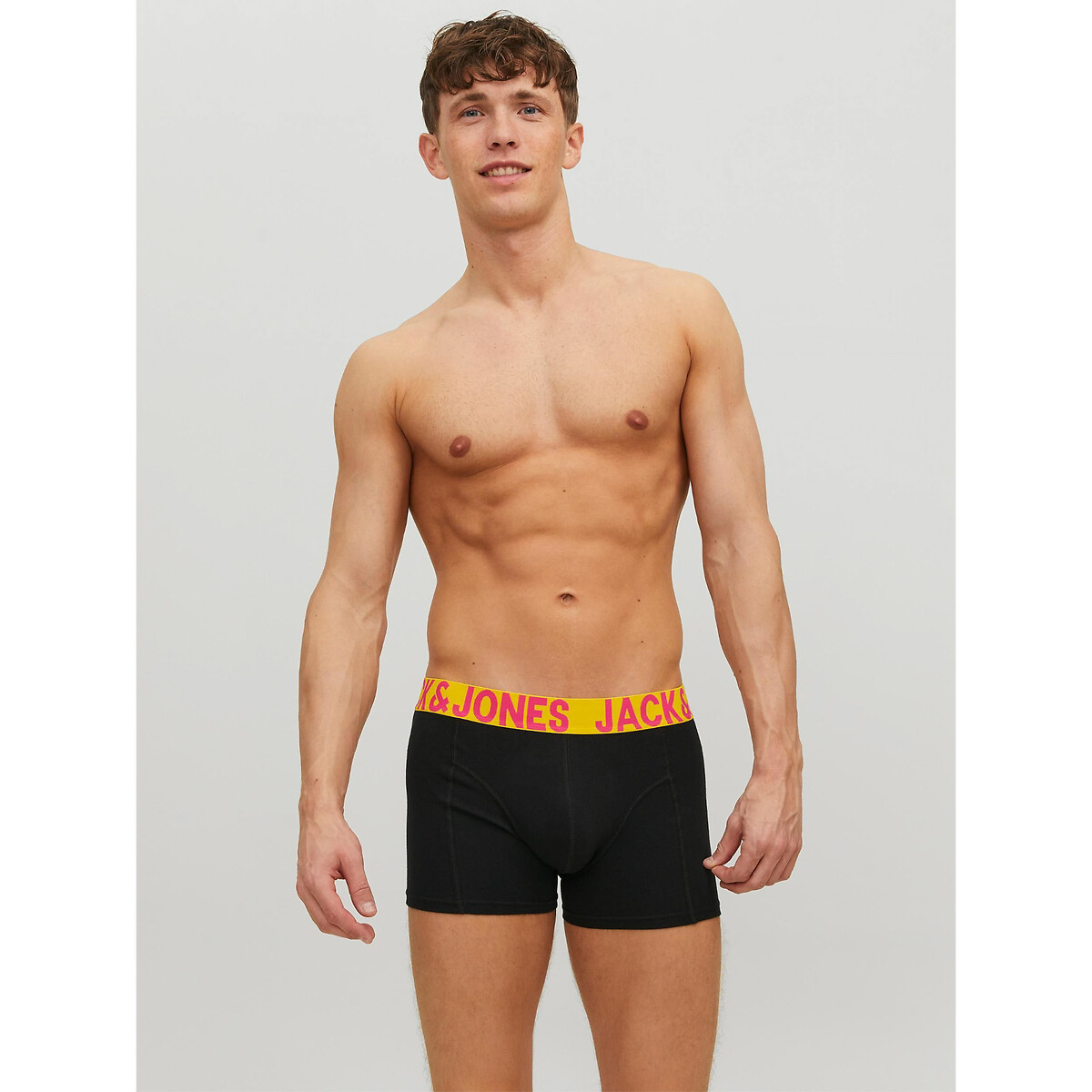 Lot de 3 boxers noir + bleu, JACK & JONES