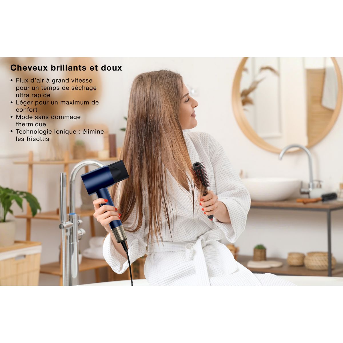 Sèche cheveux EHD Innodry Saphir couleur unique, ESSENTIEL B