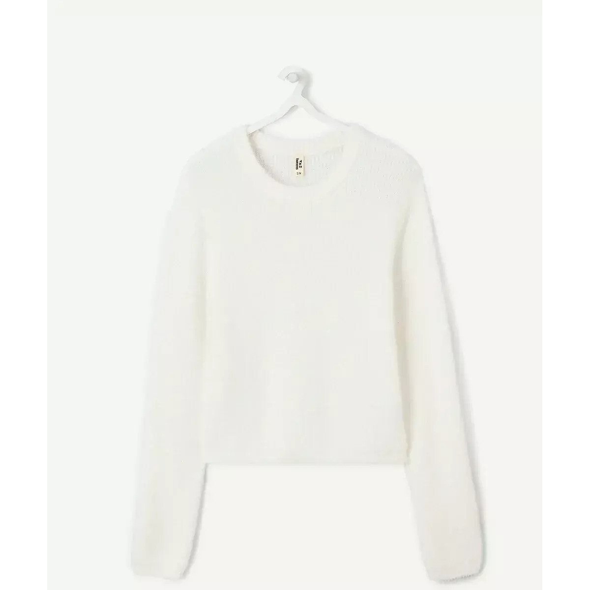 Crew Neck Jumper ecru , TAPE A L'OEIL