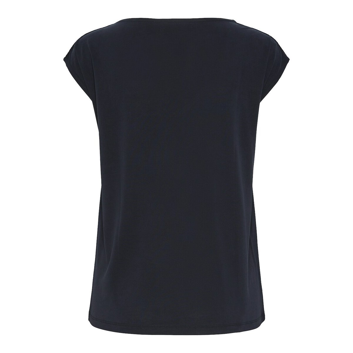 T-shirt a maniche corte, gioielli sulle spalle nero , PIECES