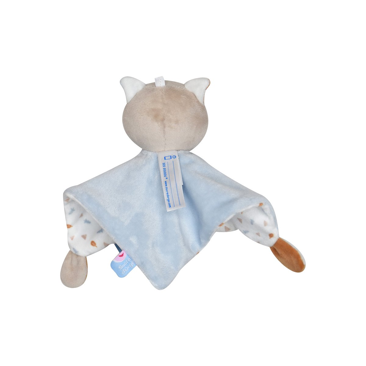 Doumou loup velours doux bleu, SUCRE D'ORGE