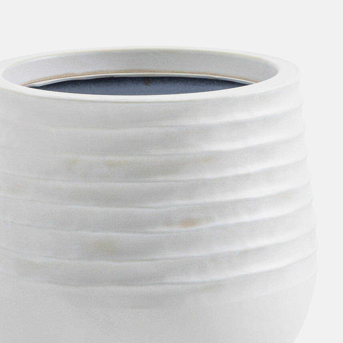 Bloempot, hoogte 27.5 cm, NEVA gebroken wit, LA REDOUTE INTERIEURS