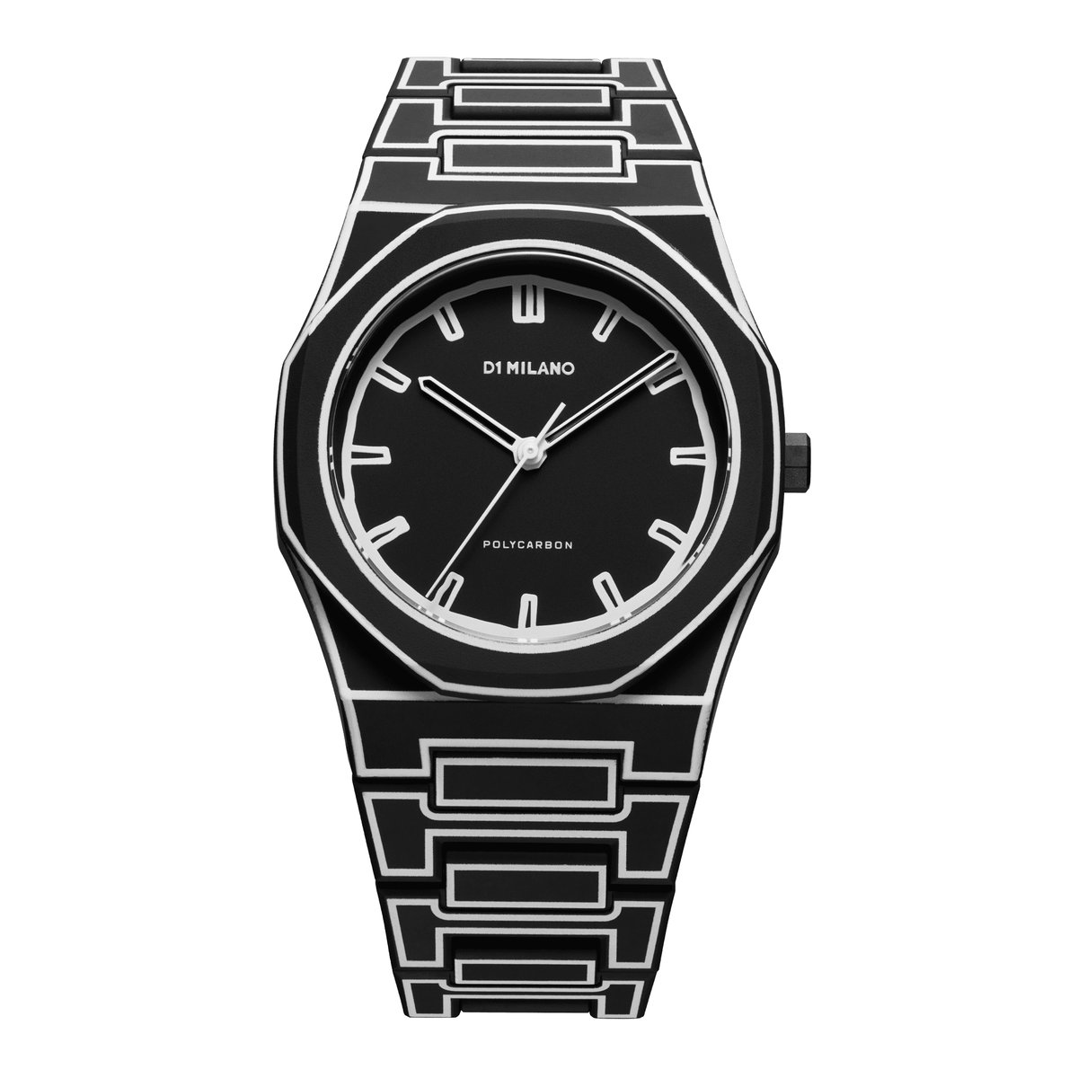 Montre Analogique  POLYCARBON noir noir noir, D1 MILANO