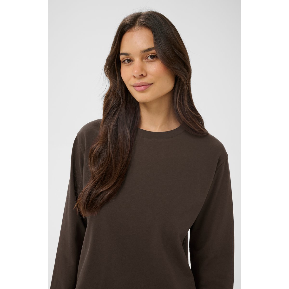 T-shirt à manches longues marron chocolate brown, KAFFE