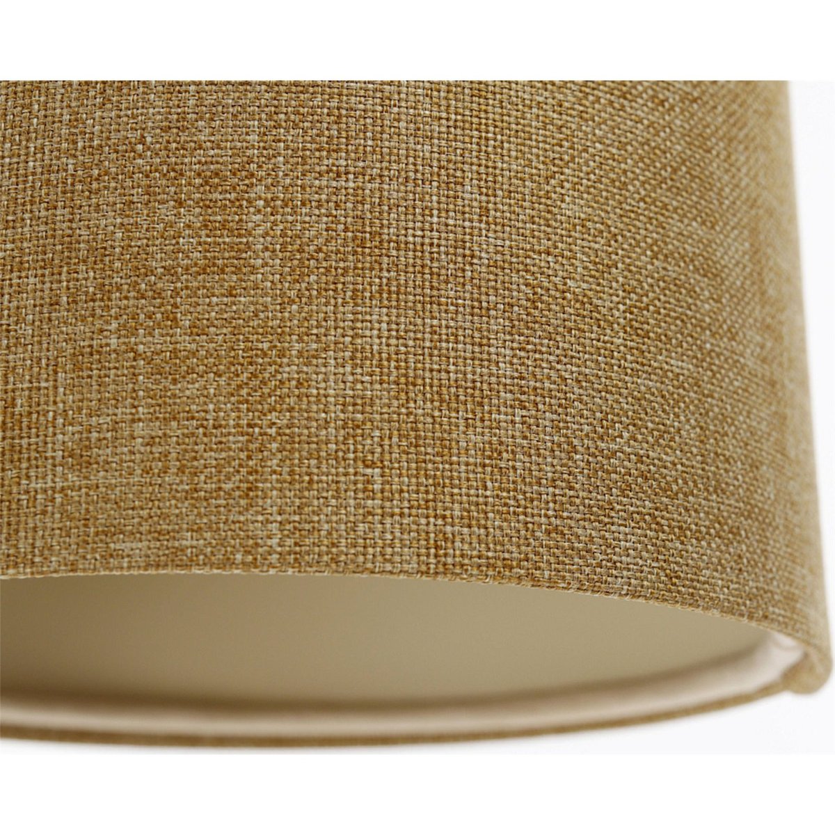 Suspension en lin rond Boho Elegant lin naturel et rotin clair, BPS KONCEPT