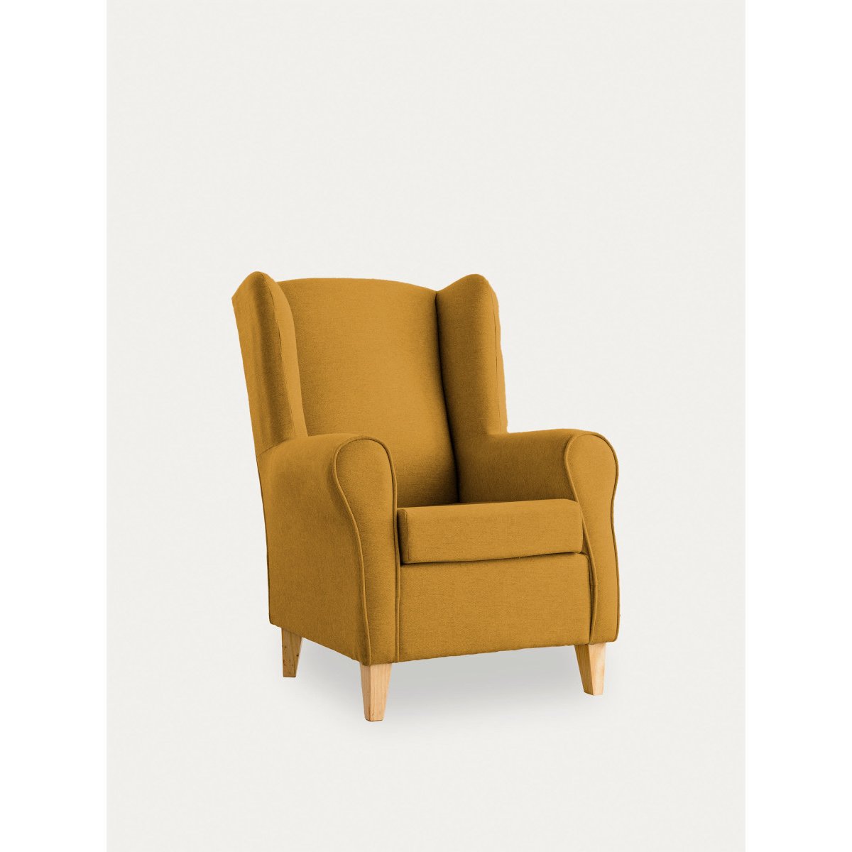 Fauteuil Rembourrée - DAN moutarde, KENAY