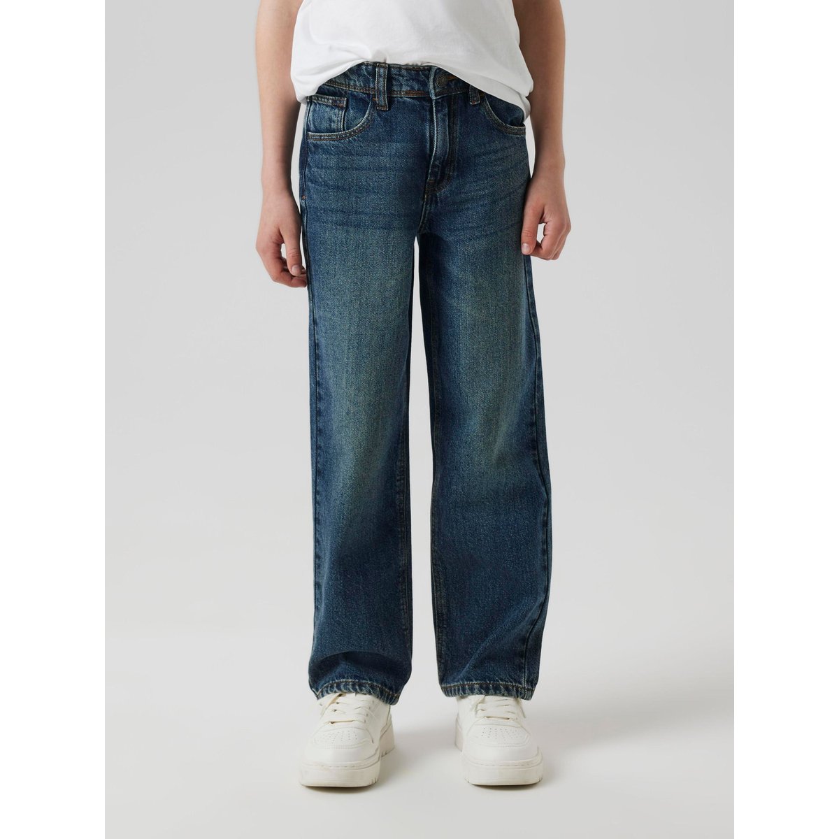 Jean droit dark blue denim, NAME IT