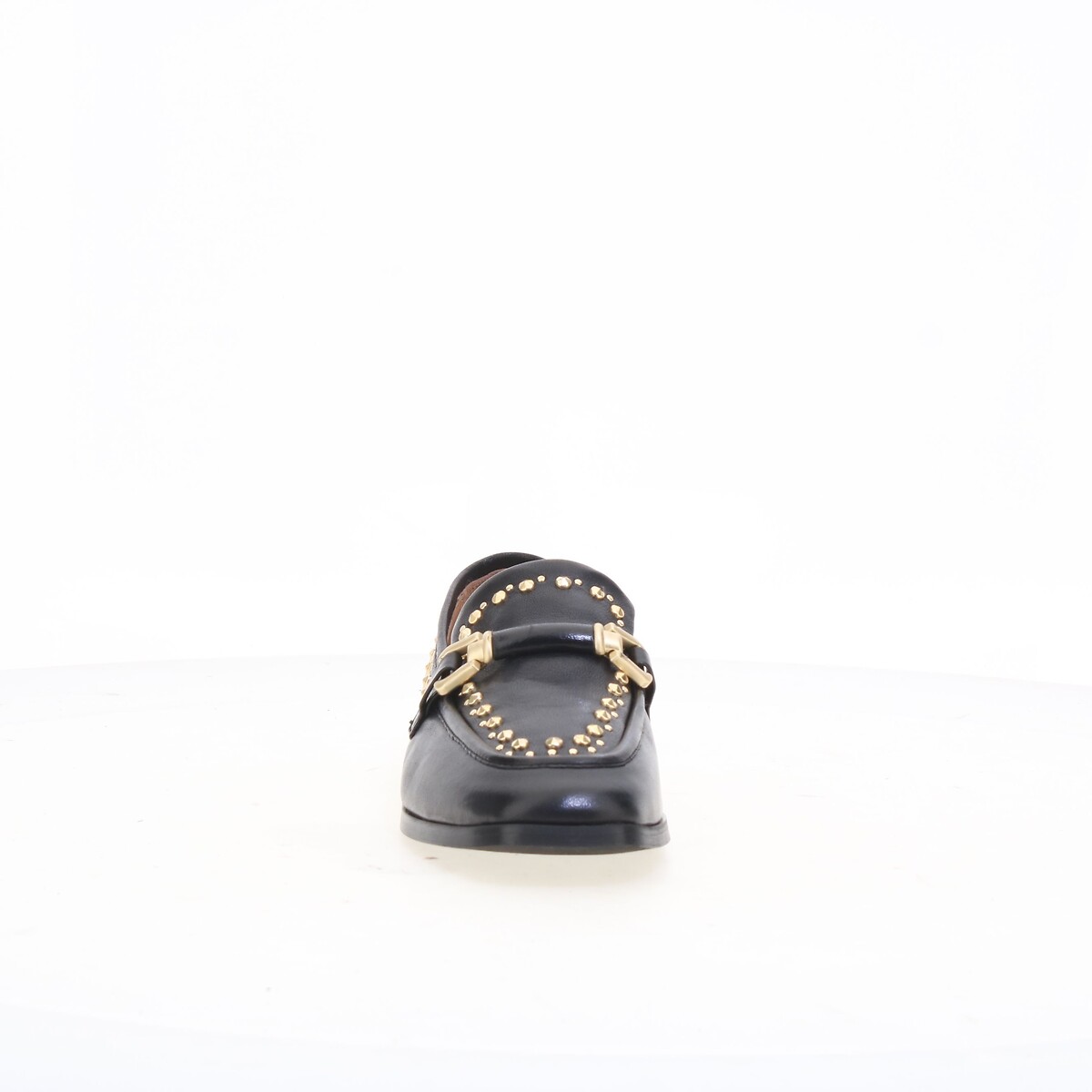 Studded Leather Loafers black, MJUS
