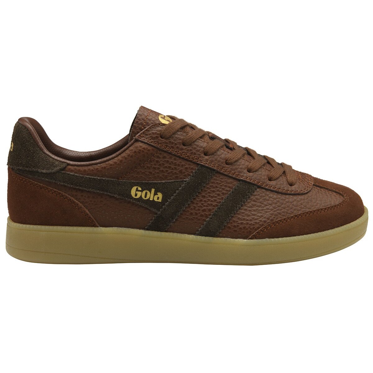 Zapatillas de piel, VIPER SERRA coñac, GOLA