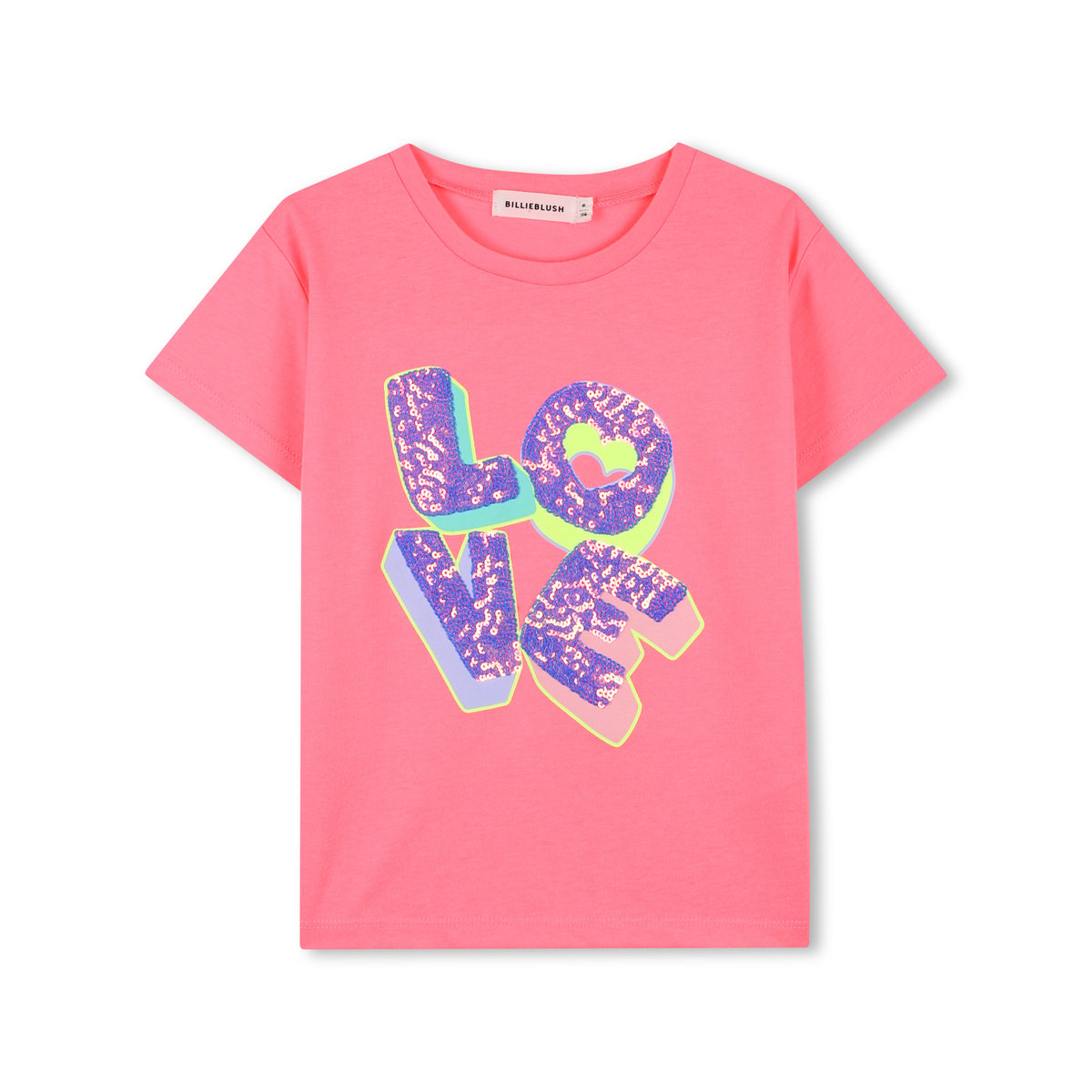 T-shirt à manches courtes rose fluo, BILLIEBLUSH