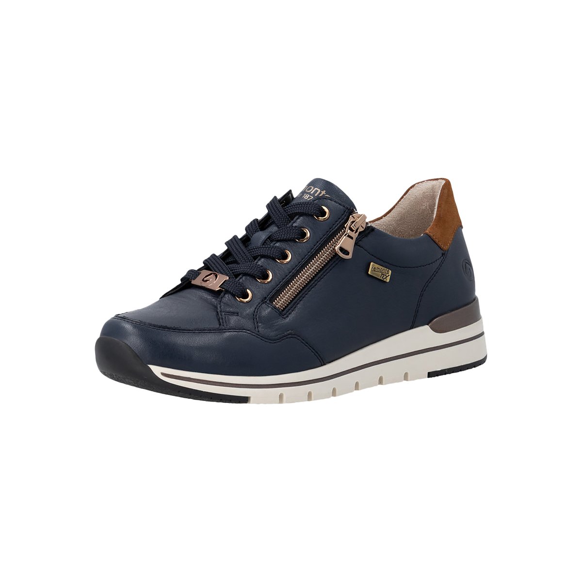 Basket Cuir Rieker Rdg bleu, REMONTE