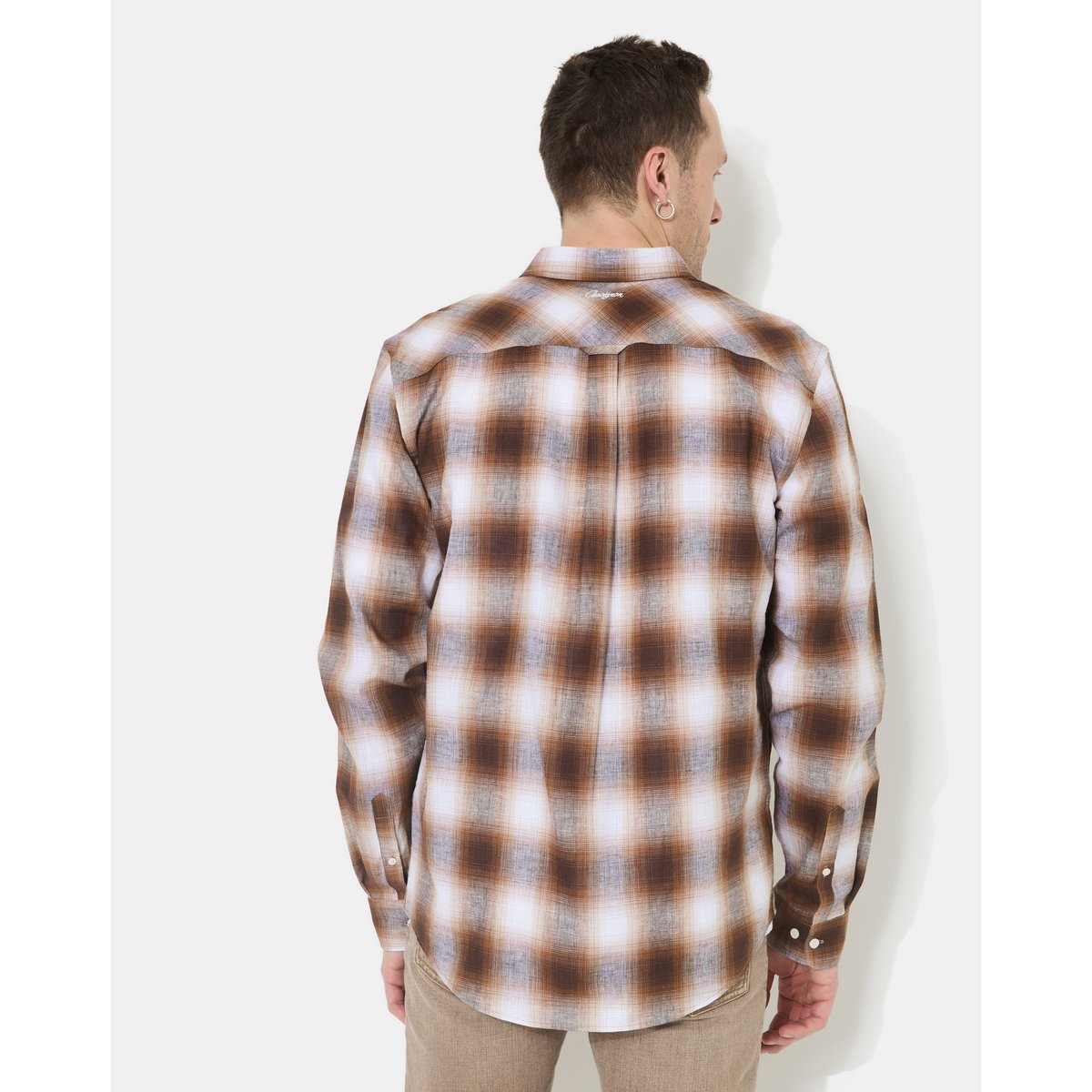 Chemise en coton DANNY marron, CHEVIGNON