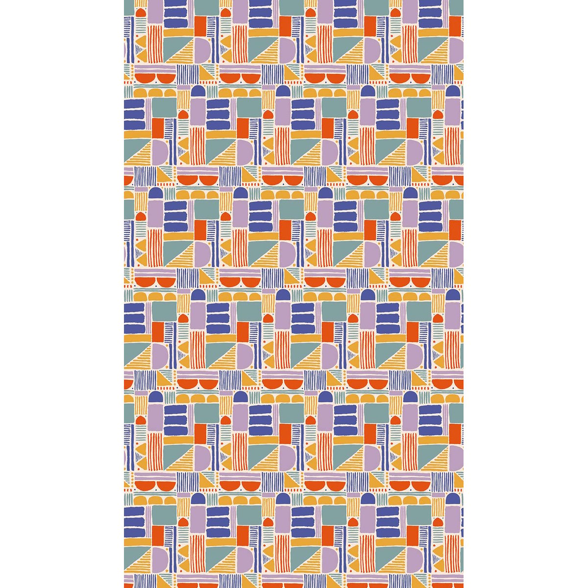 Papier peint formes d'étude intissé, HEXOA