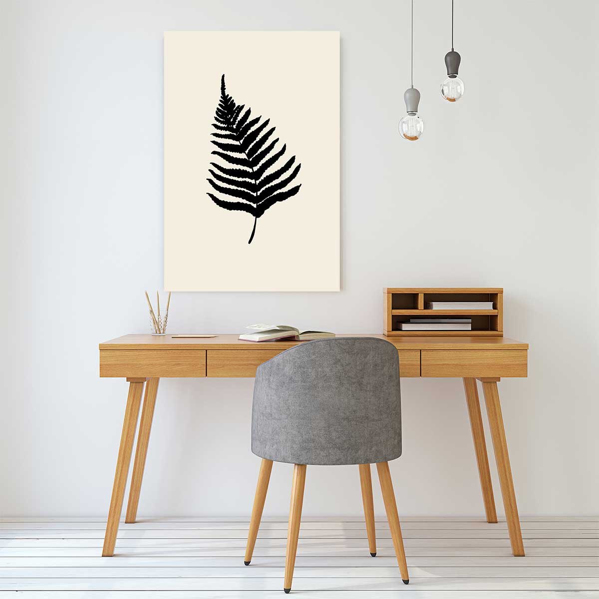 Tableau black fougères tableau alu dibond, HEXOA