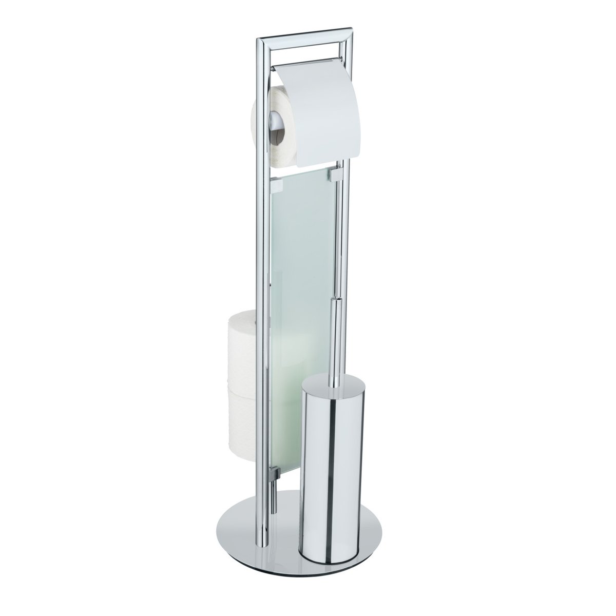 Serviteur WC 3en1 SULMONA argent brillant, WENKO