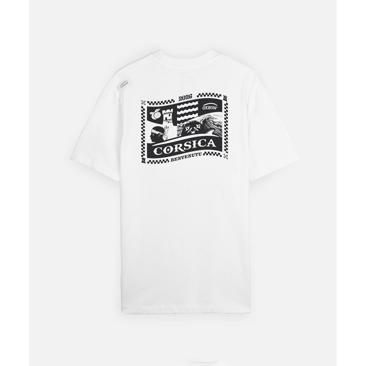 Tee-shirt manches courtes CORSICA white, OXBOW