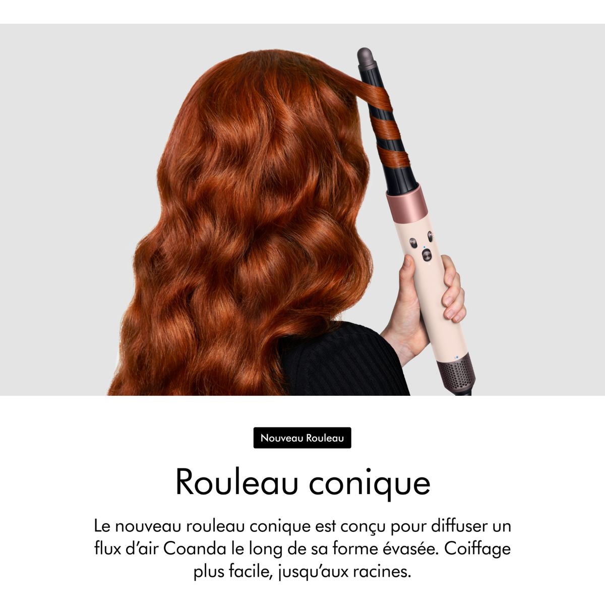 Fer multistyle Airwrap i.d.Cheveux raides à ondulés Rose Céramique couleur unique, DYSON