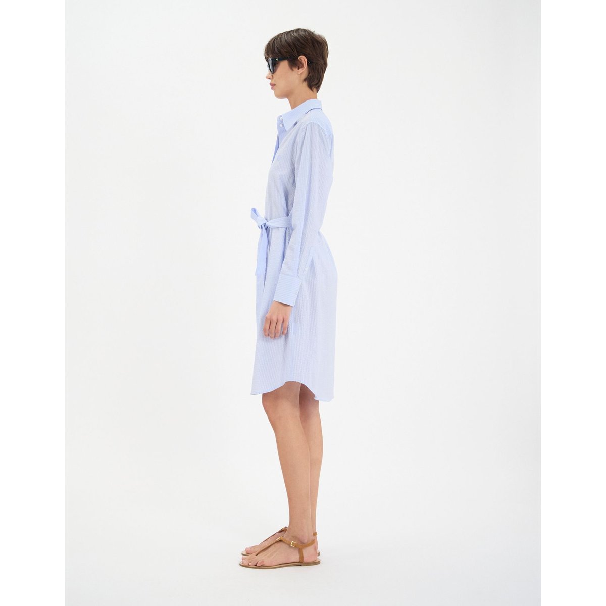 Robe Amour en coton bleu clair baby blue, INES DE LA FRESSANGE PARIS
