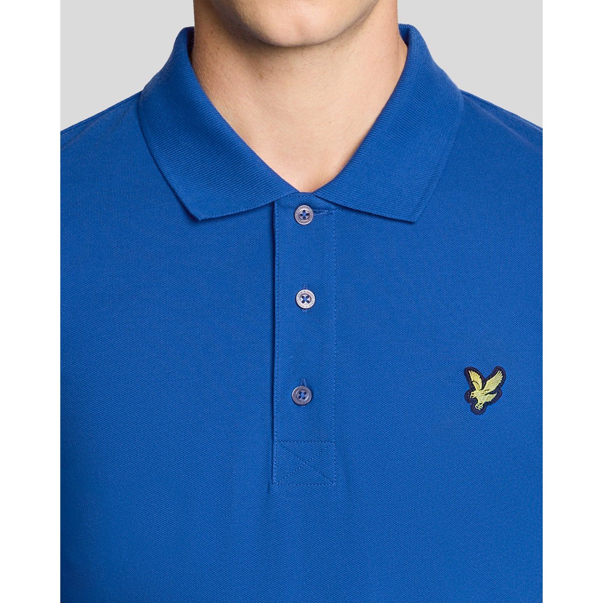 Polo en coton bleu clair, LYLE & SCOTT