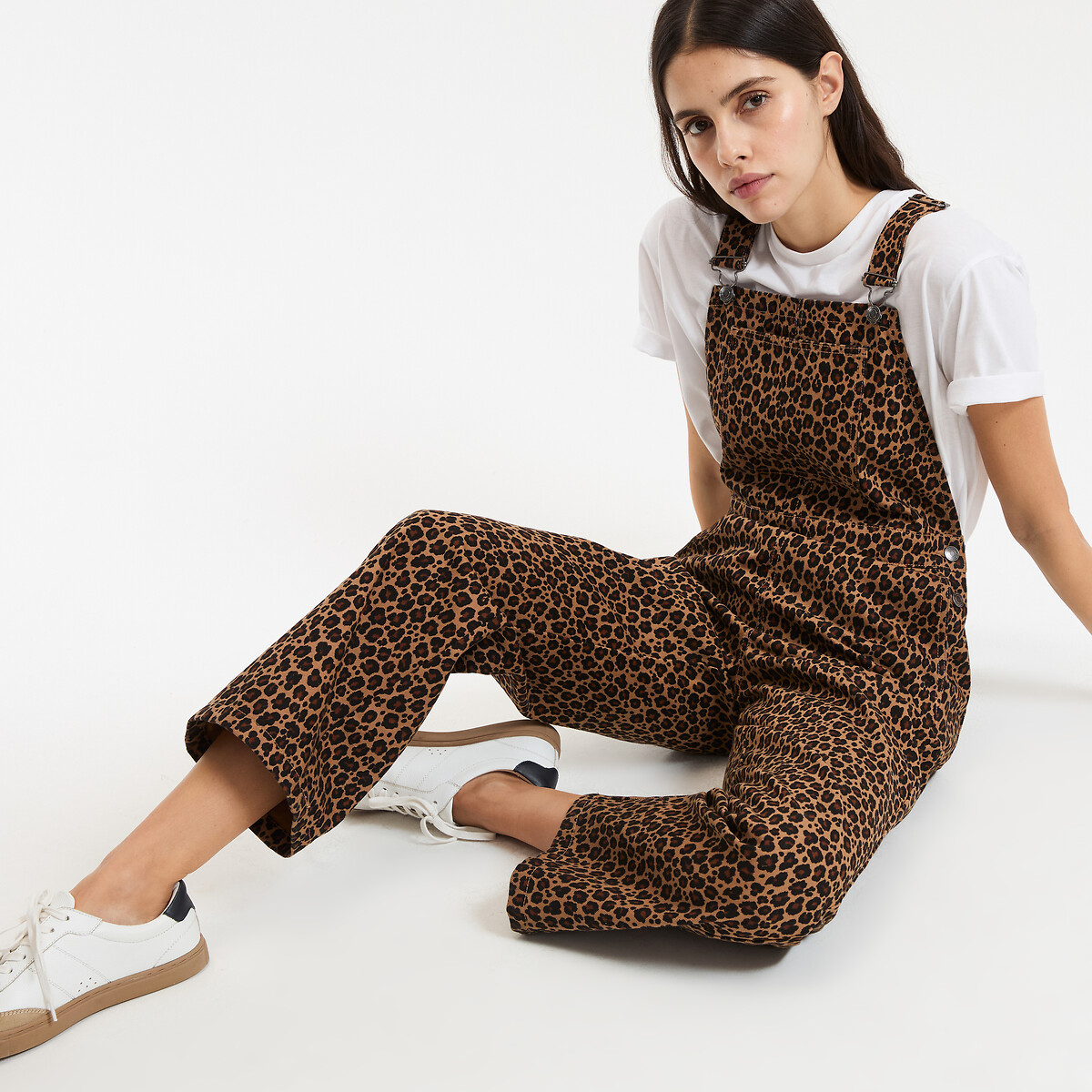 Salopette longue, imprimé animalier imprimé léopard, LA REDOUTE COLLECTIONS