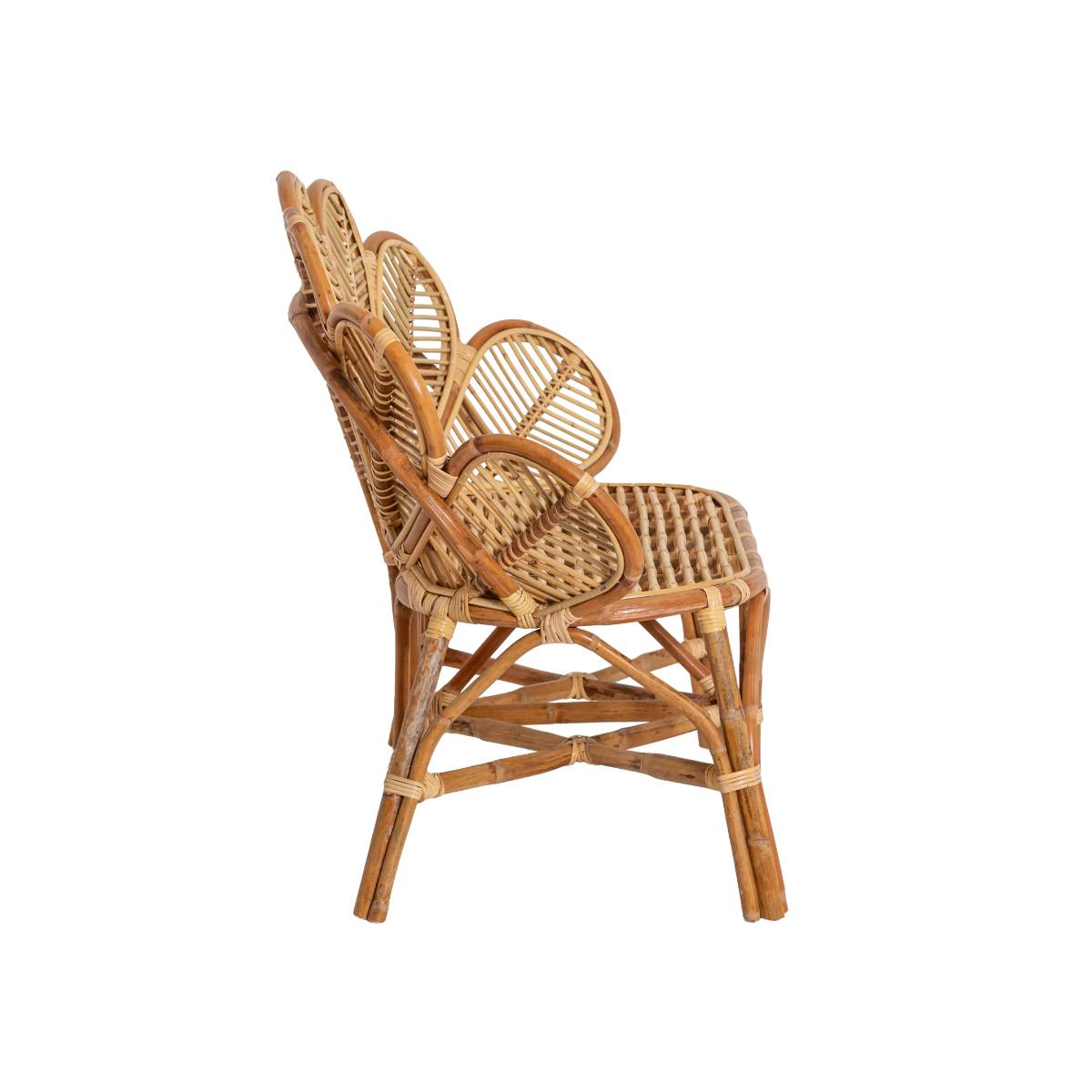 Banquette en rotin RATTAN bois clair, MADE IN MEUBLES 