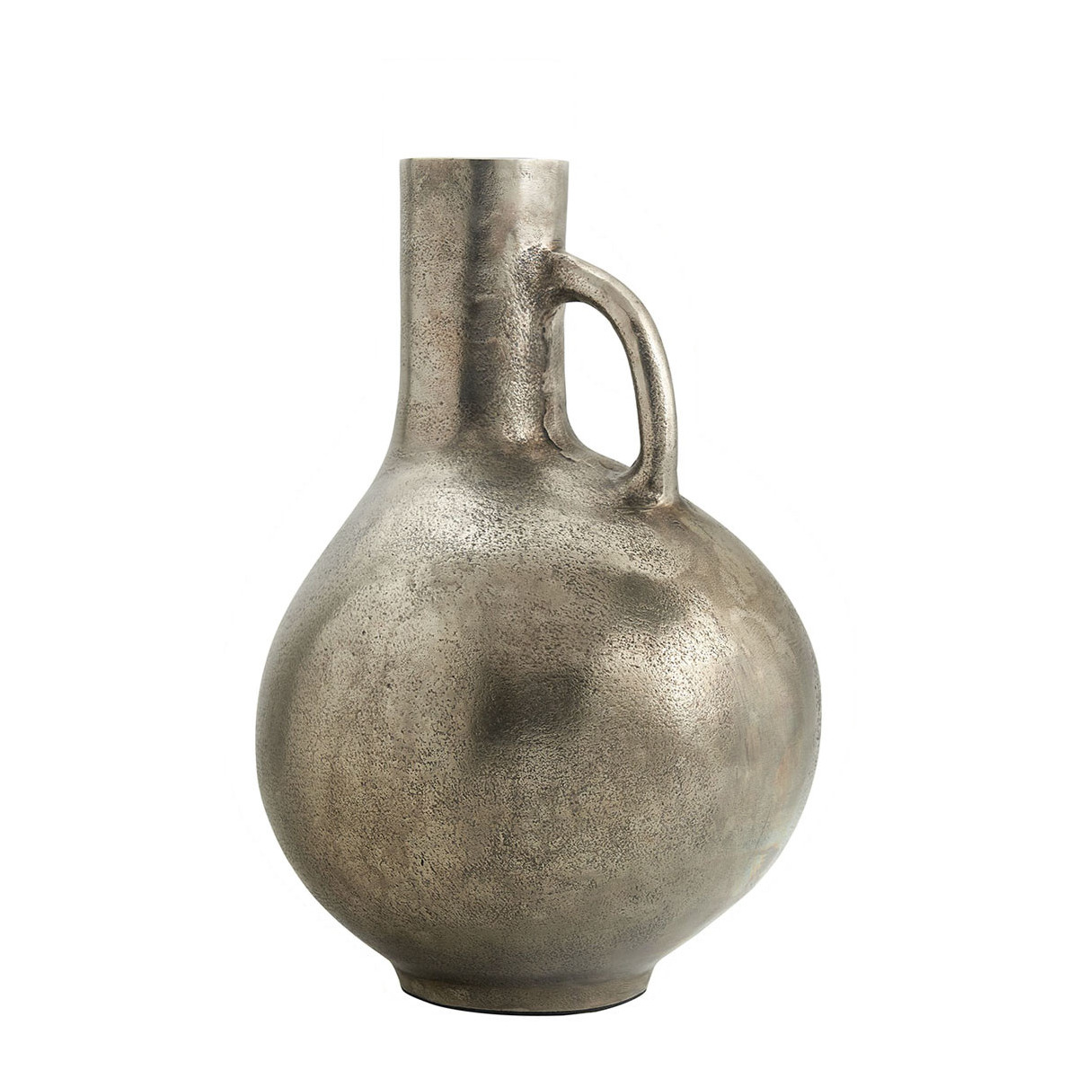 Bouteille décorative métal doré, BLANC D’IVOIRE
