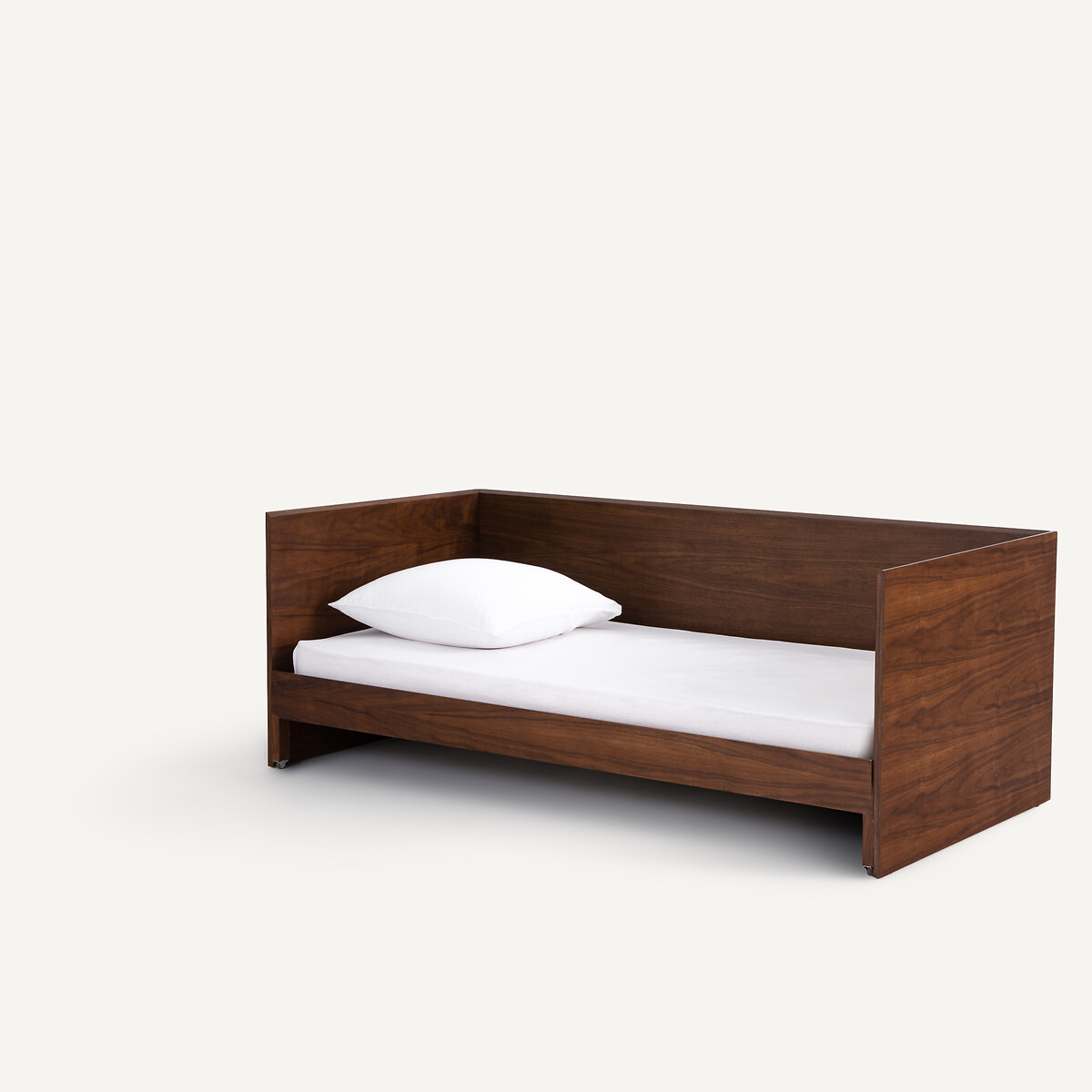 Lit banquette gigogne plaqué noyer, WORKING noyer, AM.PM