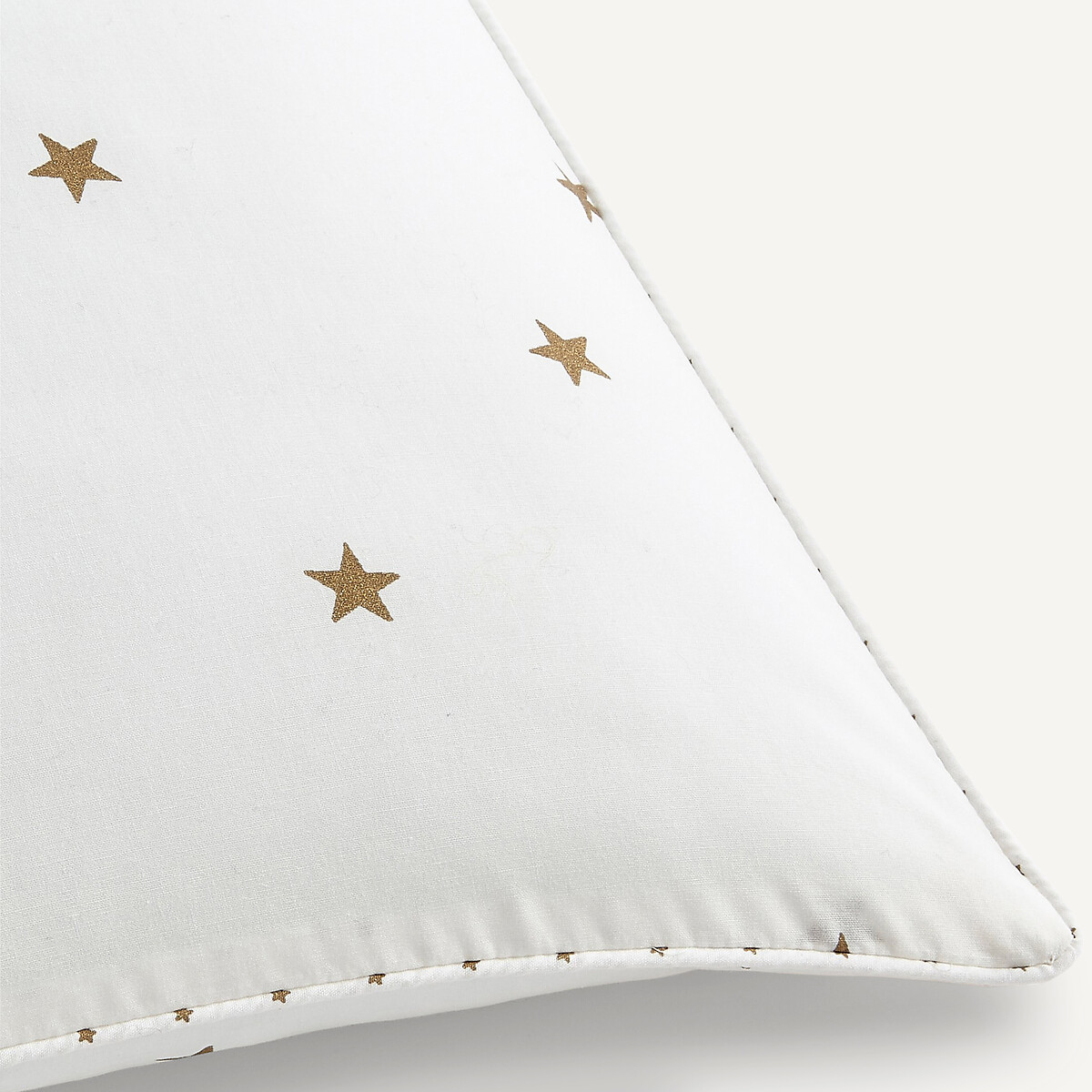 Fronha de almofada de algodão para bebé, Stella cru/dourado, AM.PM