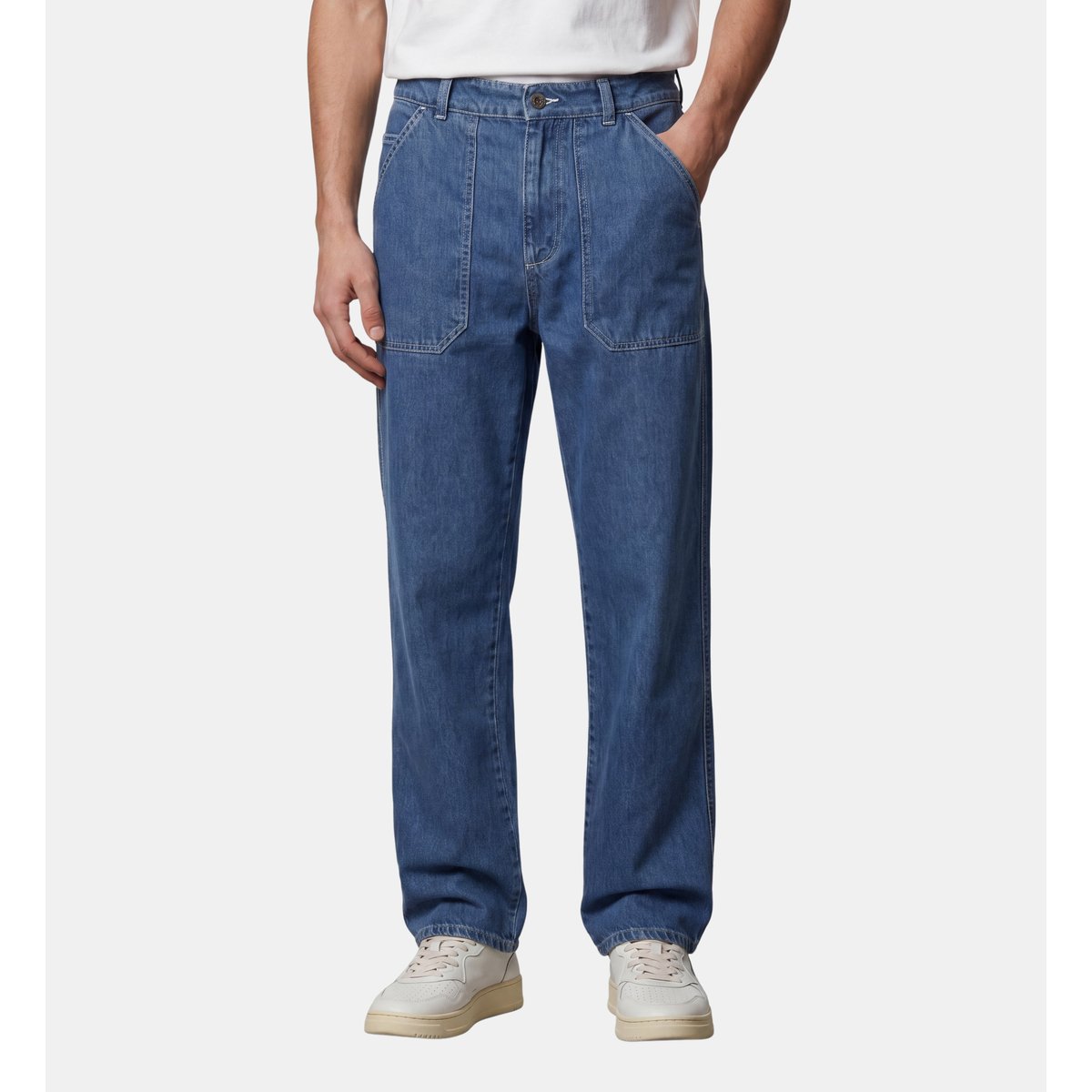 Jean carpenter tanim coton denim bleu jean, GALERIES LAFAYETTE