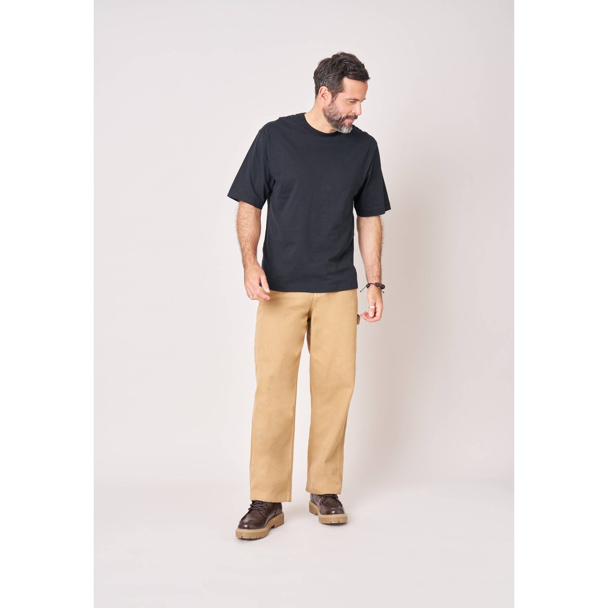 T-shirt homme en 100% coton IDEAL black, DEELUXE