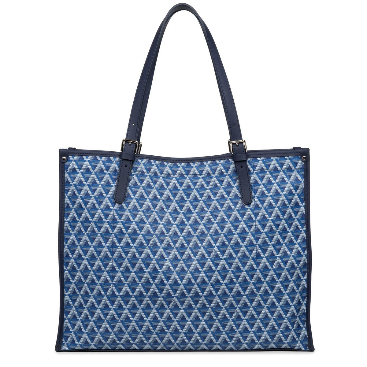 Grand sac cabas épaule, Made in France IKON bleu électrique, LANCASTER