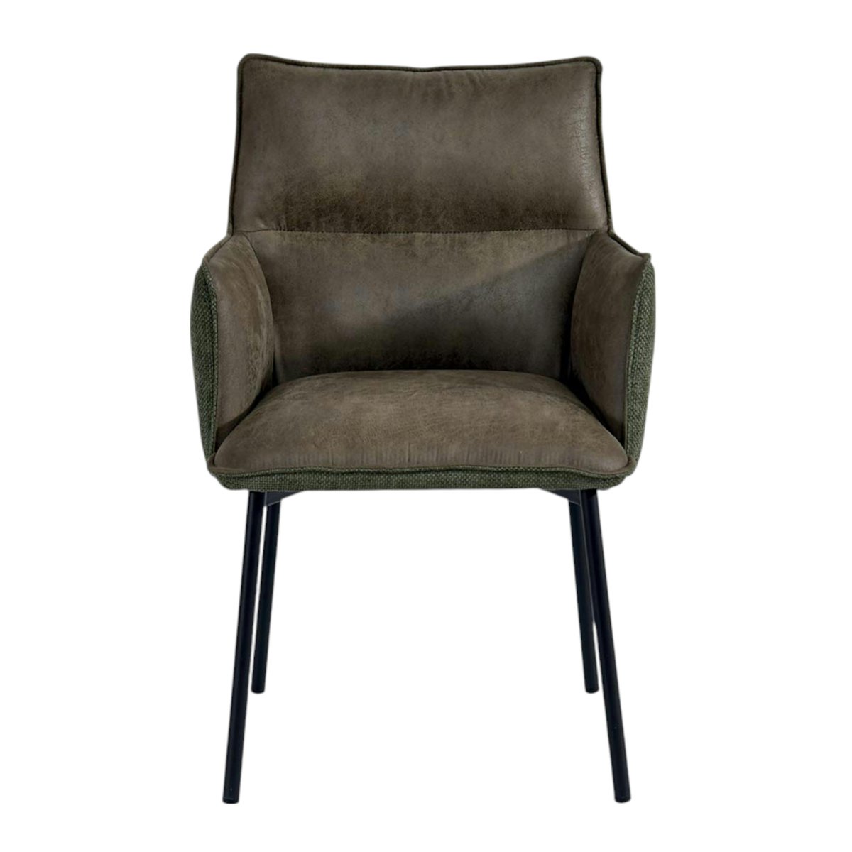 Chaise de table avec accoudoirs (lot de 2) KERALA vert, PIER IMPORT