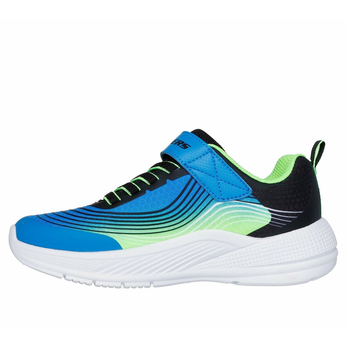 Baskets Microspec Advance bleu/vert, SKECHERS