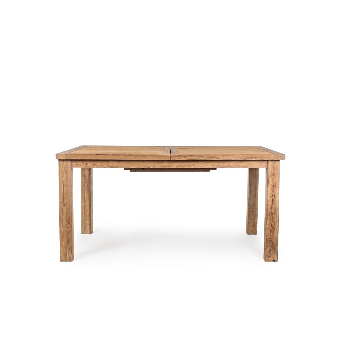 Table de jardin extensible en teck recyclé L160/220 - SAINT MALO bois clair, HELLIN, DEPUIS 1862