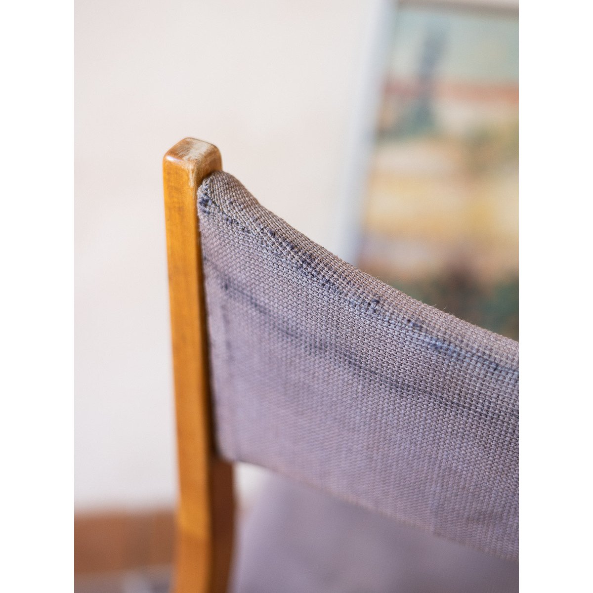 Lot de 4 chaises authentiques Alma N°1897 - Bon état bois clair, DEBONGOUT