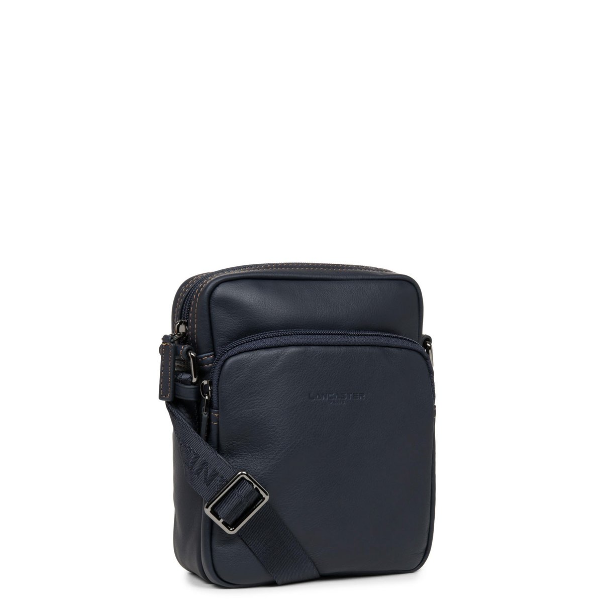 Petit sacoche SOFT VINTAGE HOMME bleu - fonce - camel, LANCASTER