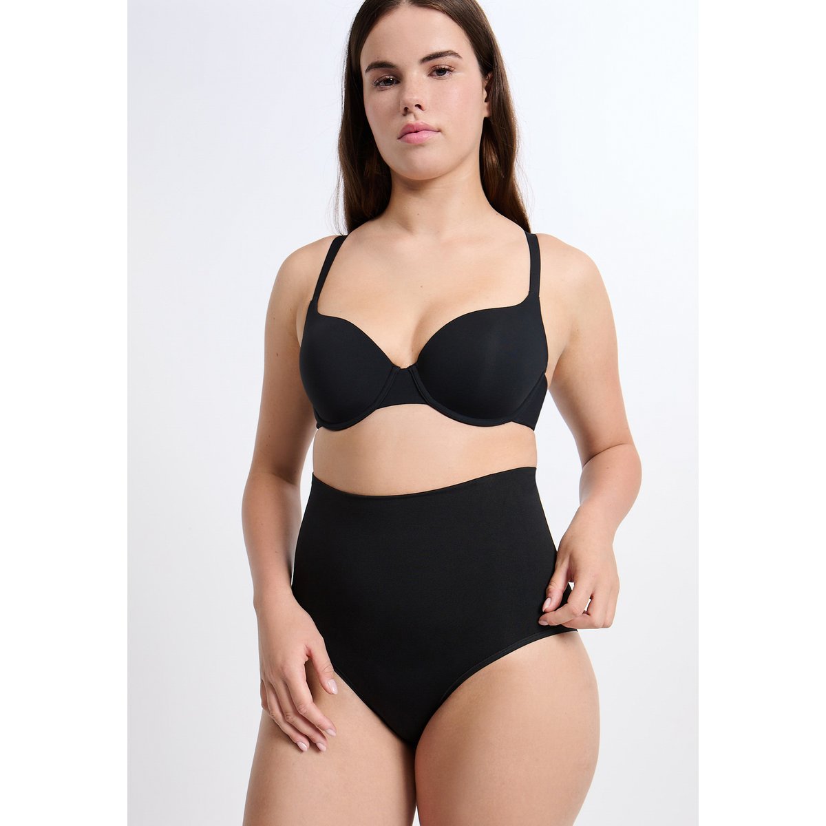 Culotte gainante taille haute - Maintien médium POWER BYETAM noir, ETAM