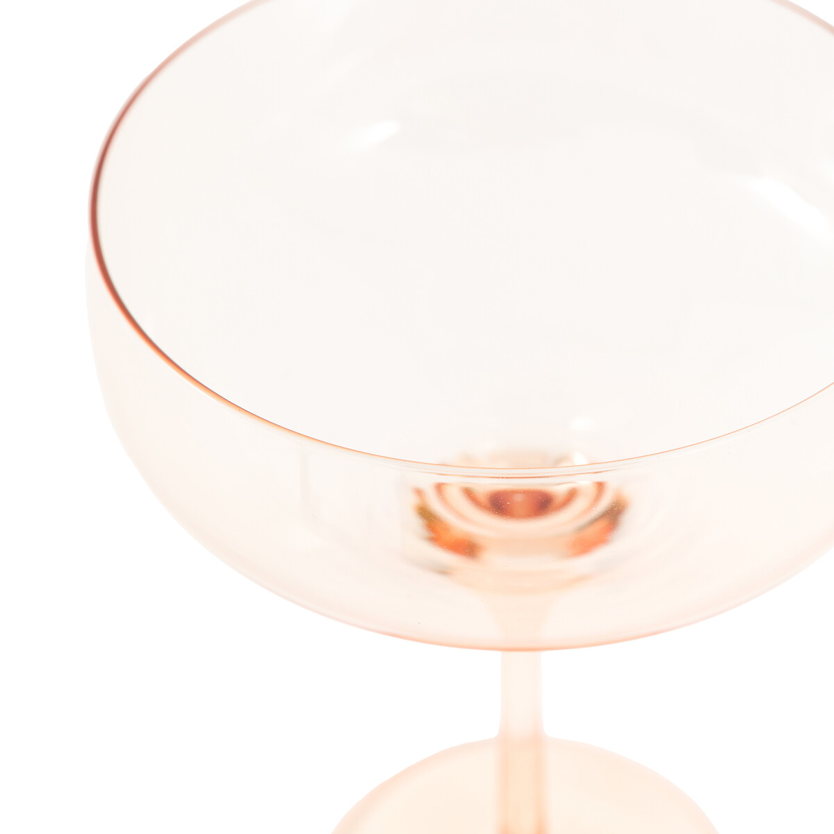Set of 4 Eden Coupe Glasses in Amber yellow, ÉDITÉ