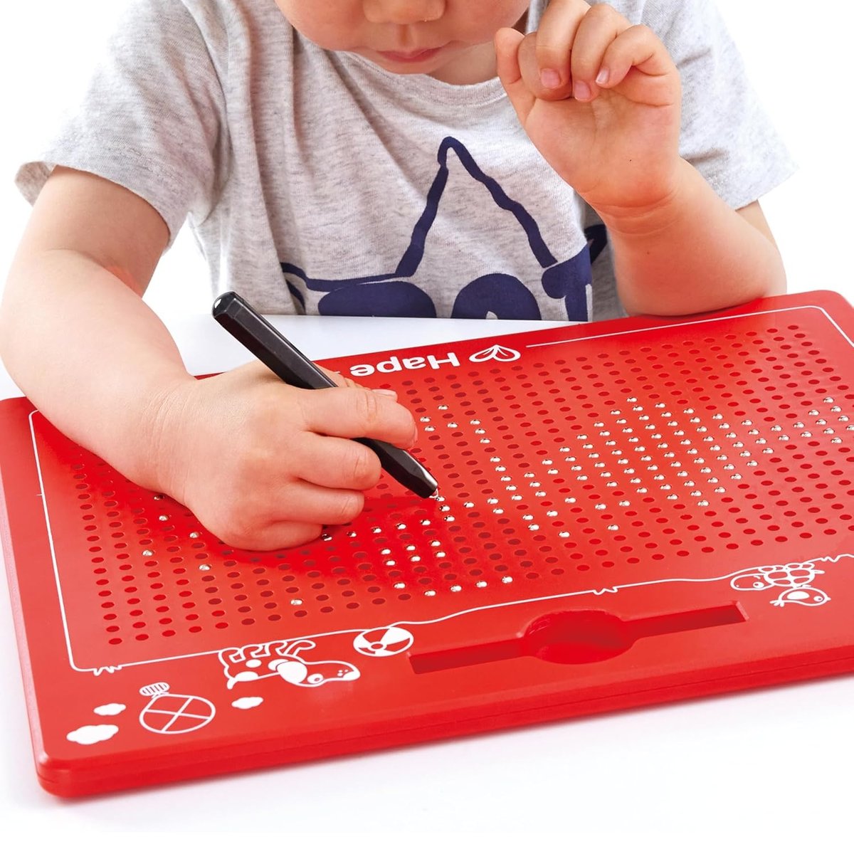 Grande tablette magnétique rouge rouge, HAPE