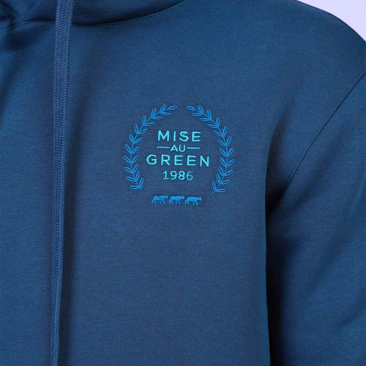 Sweat unisexe Elison bleu petrole, MISE AU GREEN