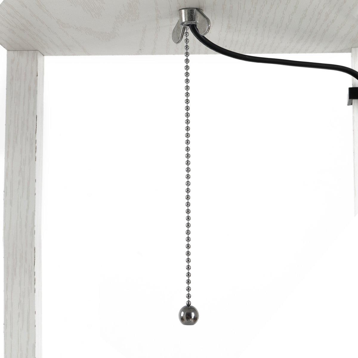 Lampadaire Bois Blanc blanc, HOMCOM