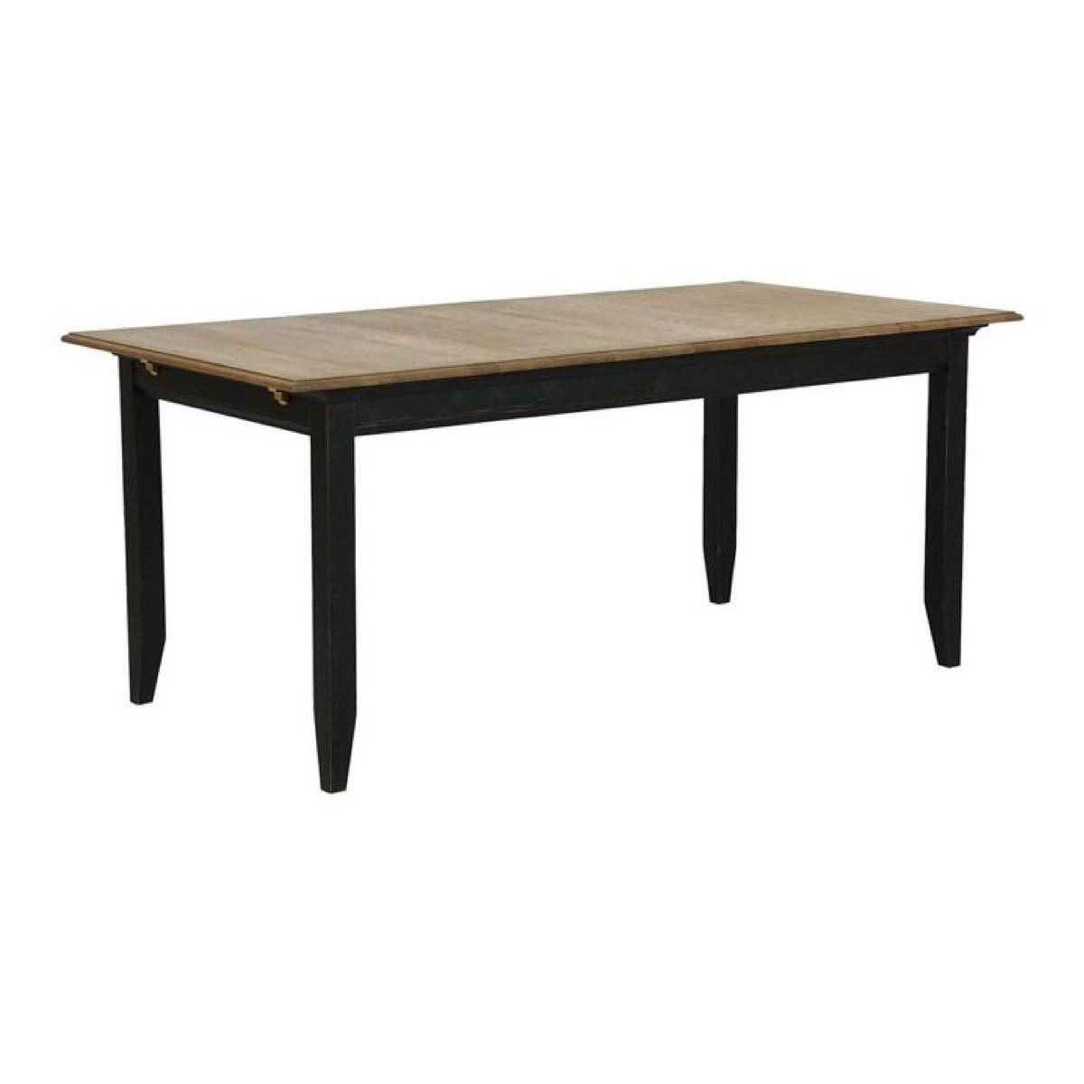 Table rectangulaire extensible - ESQUISSE noir, INTERIOR'S