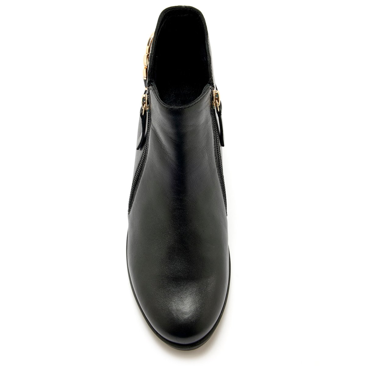 Boots double zip semelle amovible noir, PEDICONFORT