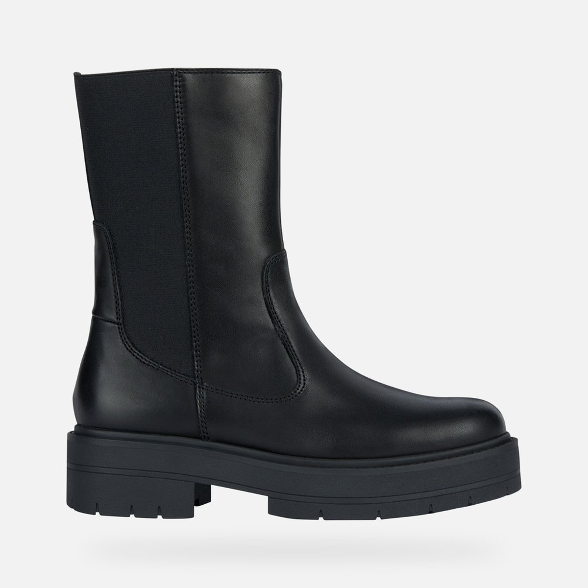 Bottines chelsea en cuir noir Sacha La Redoute